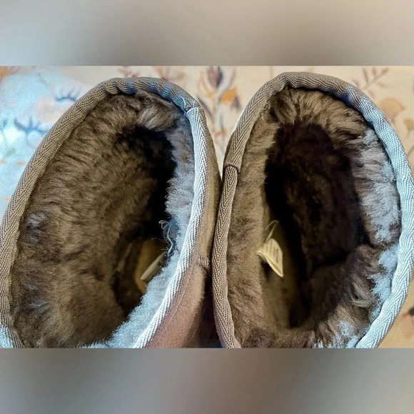 UGG Australia | Grey Leather Shearling | Shorty Boots | Women’s 7 - Picture 6 of 7